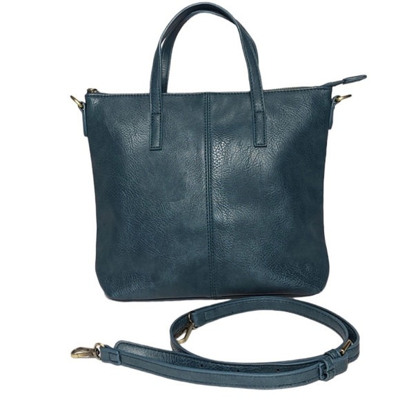 Joy Susan Handbags - JOY SUSAN Square Kim Crossbody Medium Blue Tote Bag Purse